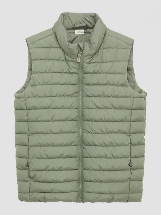 Foto van product Bodywarmer met opstaande kraag s.Oliver olijfgroen