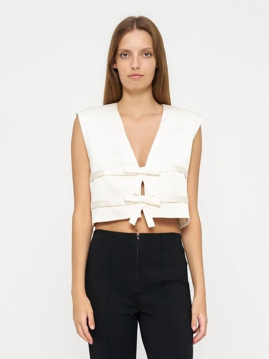 Foto van product Bodywarmer Sandro beige mêleerd