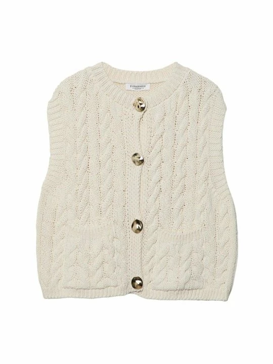 Foto van product Bodywarmer Stradivarius beige mêleerd