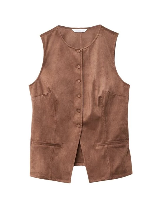 Foto van product Bodywarmer Stradivarius donkerbruin