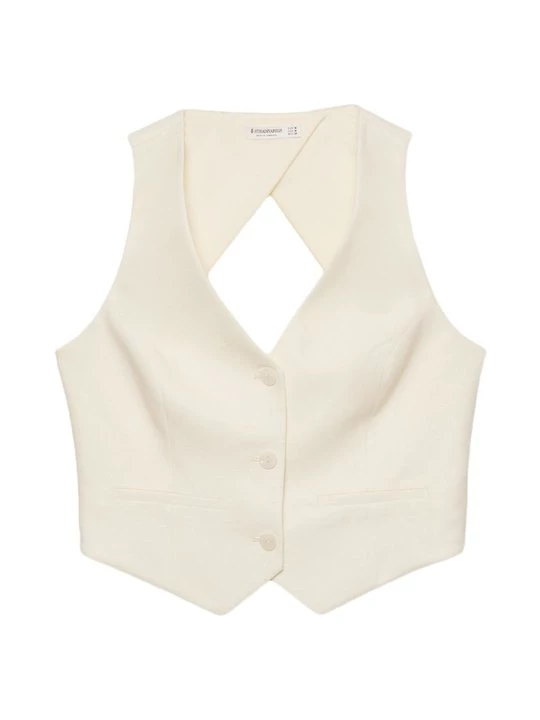 Foto van product Bodywarmer Stradivarius lichtgeel