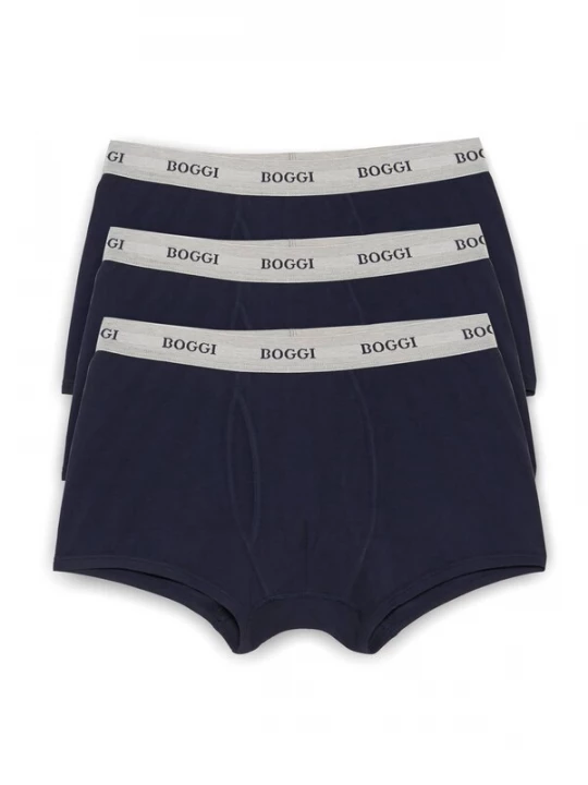 Foto van product Boggi Milano Boxershorts crème / donkerblauw