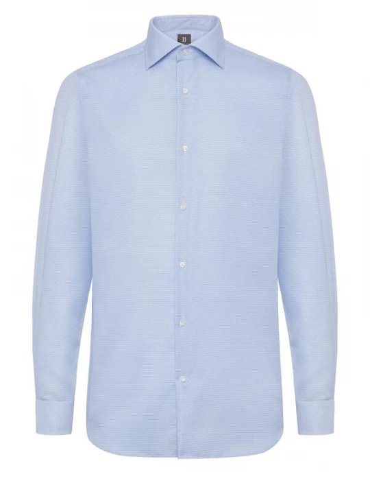 Foto van product Boggi Milano Overhemd blauw / lichtblauw