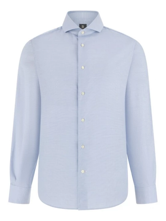 Foto van product Boggi Milano Overhemd 'Napoli' blauw / wit