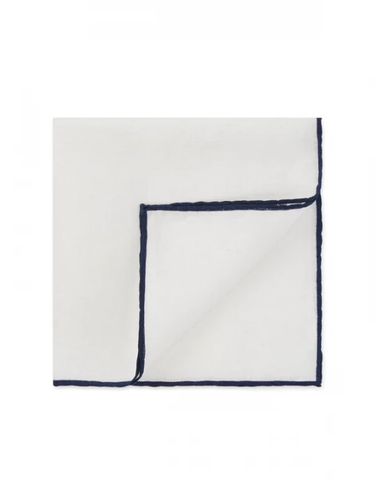 Foto van product Boggi Milano Pochet nachtblauw / wit