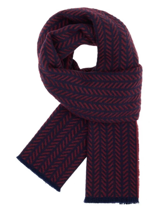 Foto van product Boggi Milano Sjaal navy / bourgogne