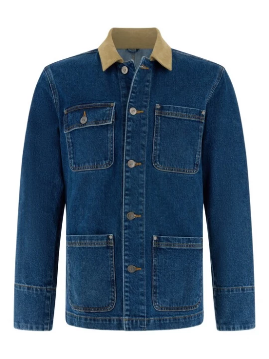 Foto van product Boggi Milano Tussenjas blauw denim