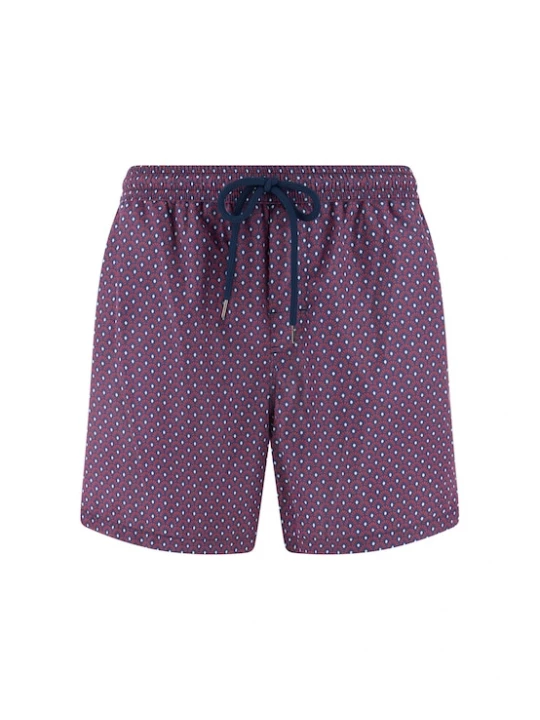 Foto van product Boggi Milano Zwemshorts donkerlila / rood / offwhite