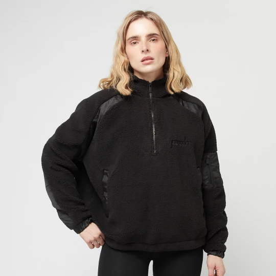 Foto van product Bonny Teddy Fabric Mix Halfzip Pegador zwart