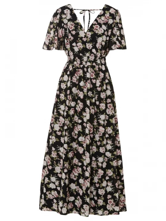Foto van product bonprix Jurk gemengde kleuren / zwart