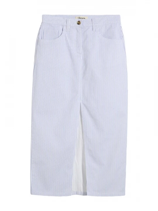 Foto van product bonprix Rok pastelblauw / wit