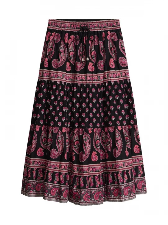 Foto van product bonprix Rok pitaja roze / donkerroze / zwart / wit
