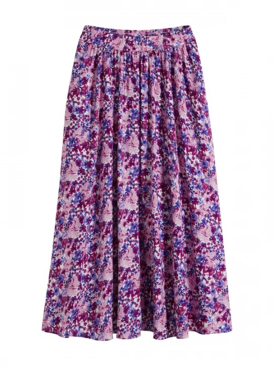 Foto van product bonprix Rok violetblauw / fuchsia / rosa / offwhite
