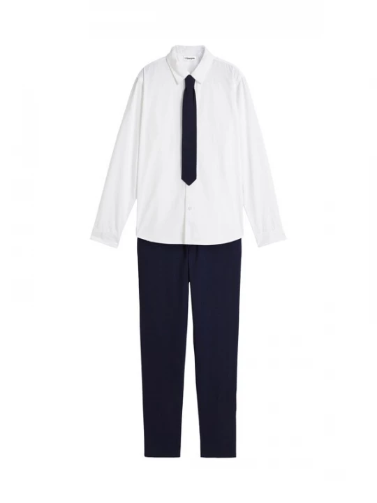 Foto van product bonprix Set donkerblauw / wit