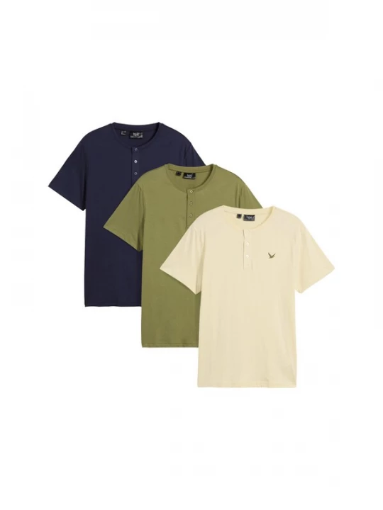Foto van product bonprix Shirt beige / navy / olijfgroen