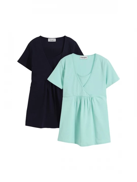 Foto van product bonprix Shirt donkerblauw / mintgroen
