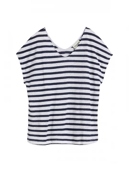 Foto van product bonprix Shirt donkerblauw / wit