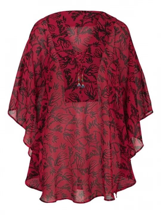 Foto van product bonprix Tuniek donkerrood / zwart