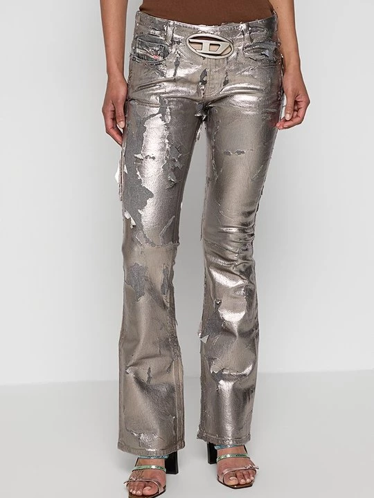 Foto van product Bootcut jeans Diesel zilverkleurig