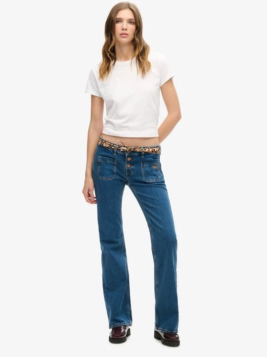 Foto van product Bootcut jeans Superdry donkerblauw
