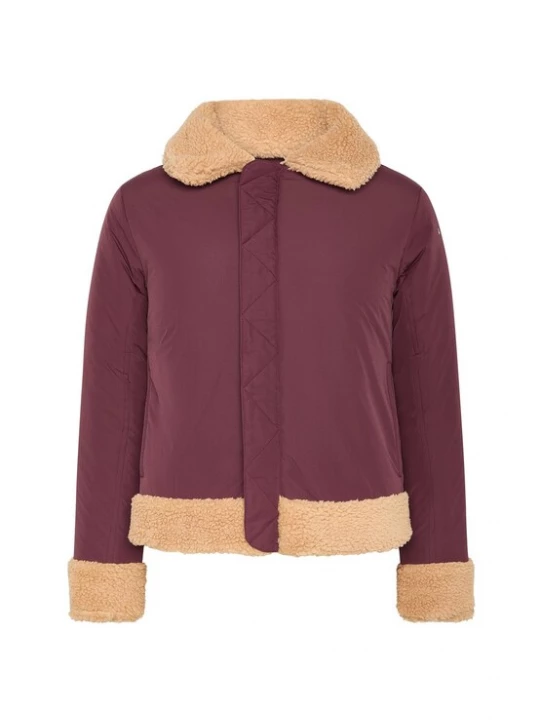 Foto van product Born Winterjas 'Umiko' beige / rood