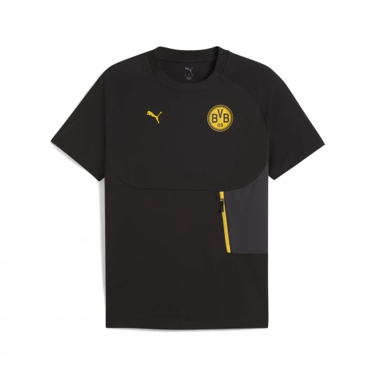 Foto van product Borussia Dortmund PUMATECH T-shirt met zak voor Heren, Zwart / Geel