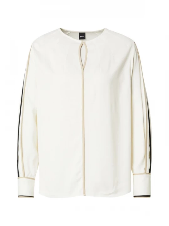 Foto van product BOSS Blouse 'Banariah' beige / zwart / wit