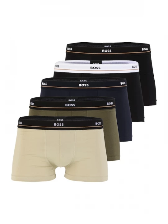 Foto van product BOSS Boxershorts beige / nachtblauw / olijfgroen / zwart