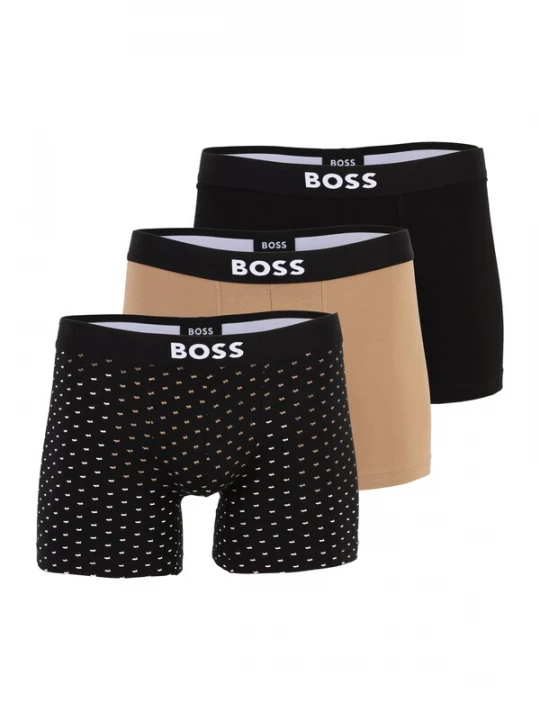 Foto van product BOSS Boxershorts 'BoxerBr3P' beige / zwart / wit