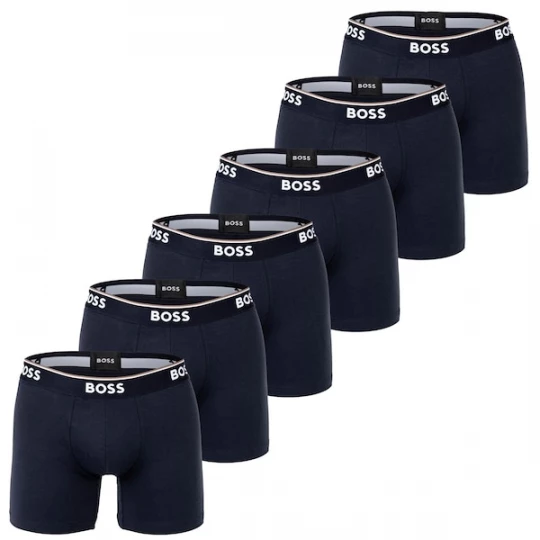 Foto van product BOSS Boxershorts donkerblauw / wit