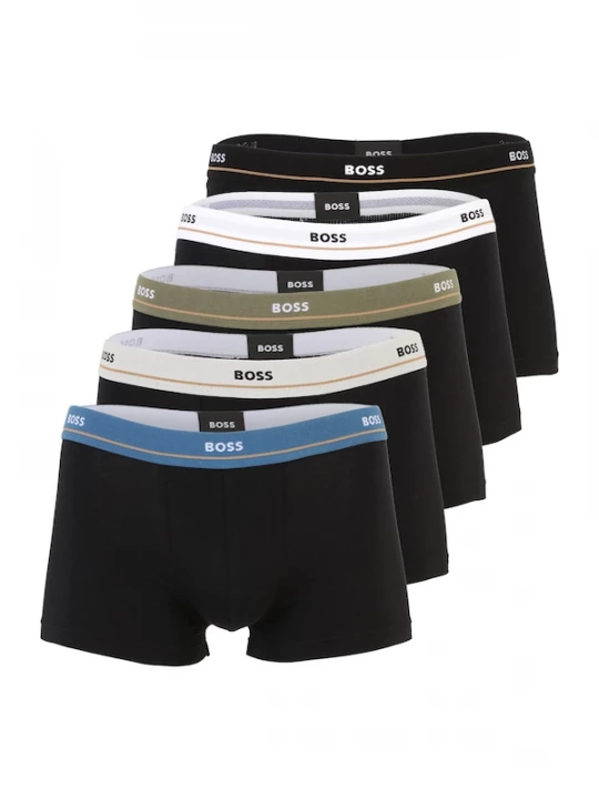 Foto van product BOSS Boxershorts 'Essential' royal blue / koningsblauw / olijfgroen / zwart / wit