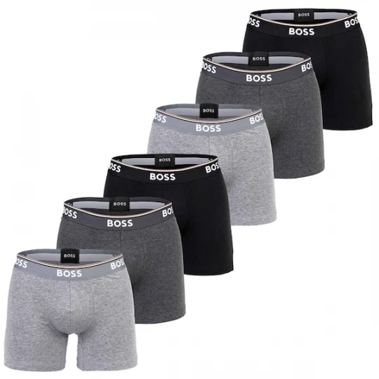 Foto van product BOSS Boxershorts grijs / grijs gemêleerd / zwart