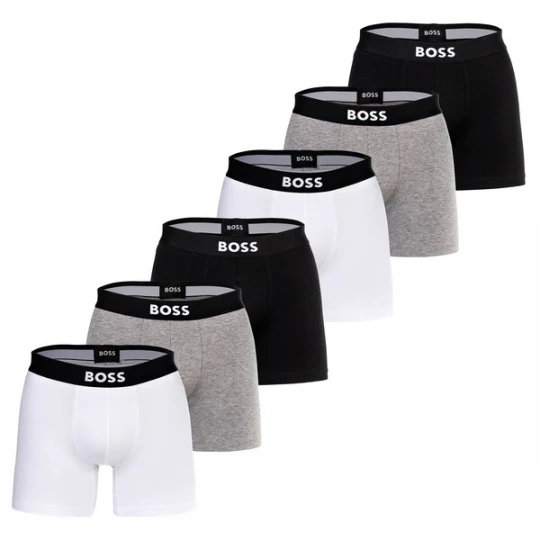 Foto van product BOSS Boxershorts grijs / zwart / wit