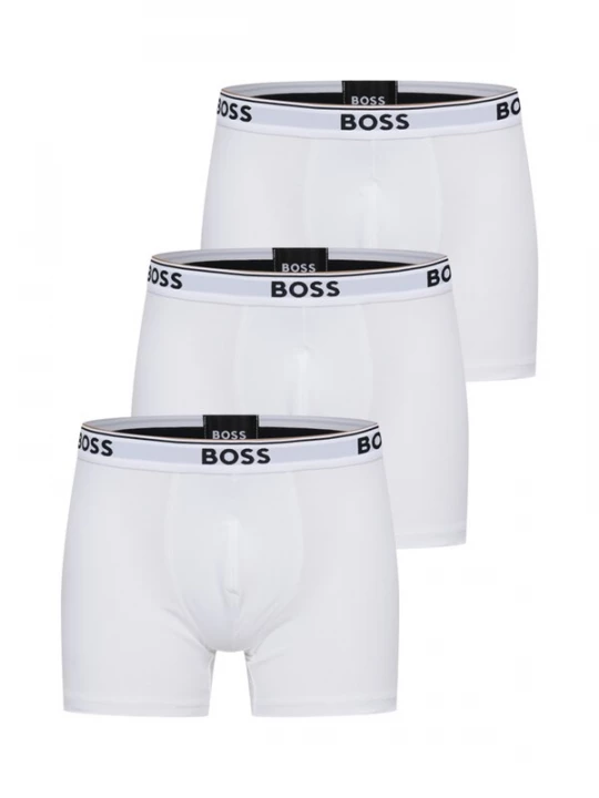 Foto van product BOSS Boxershorts 'Power' bruin / zilvergrijs / zwart / wit