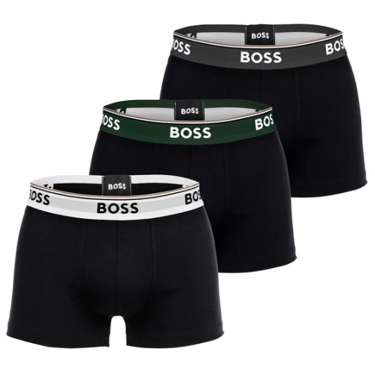 Foto van product BOSS Boxershorts 'Power' donkergrijs / donkergroen / zwart / wit