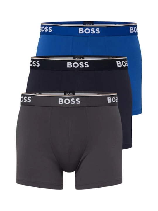 Foto van product BOSS Boxershorts 'Power' indigo / nachtblauw / donkergrijs / wit