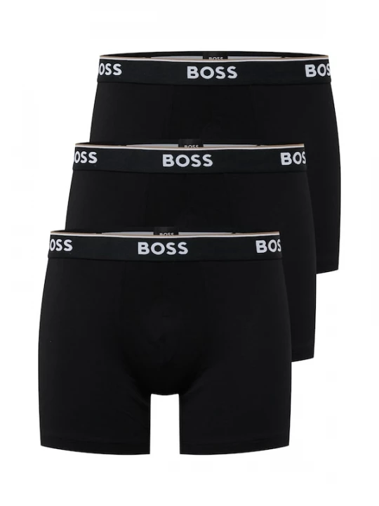 Foto van product BOSS Boxershorts 'Power' lichtbruin / zwart / wit