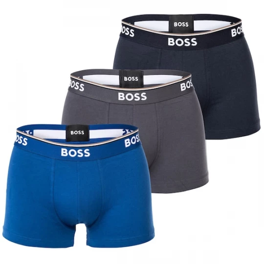Foto van product BOSS Boxershorts 'Power' marine / donkerblauw / donkergrijs / wit