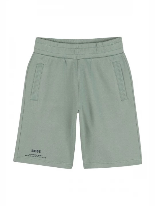 Foto van product BOSS Broek 'Bermuda verde per bambino' groen