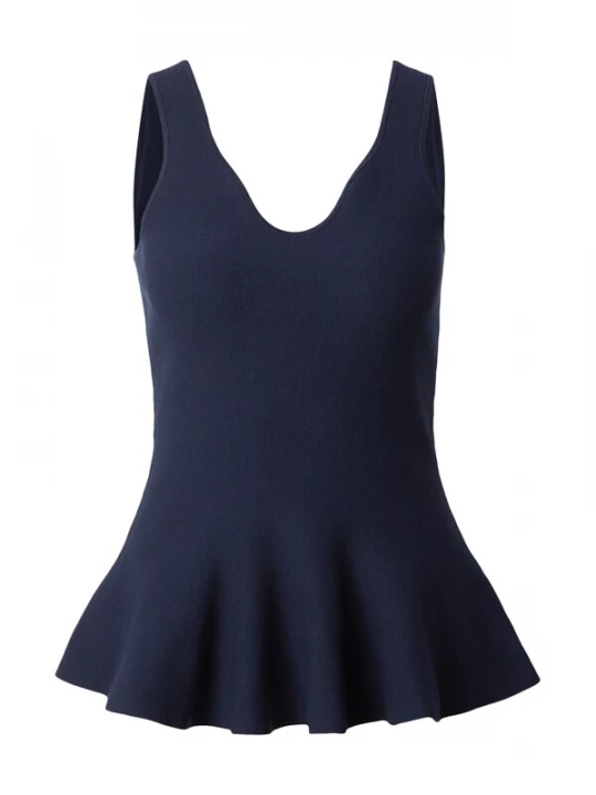 Foto van product BOSS Gebreide top 'Fiorini' navy
