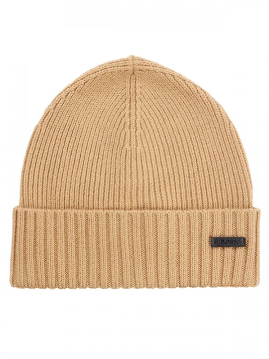 Foto van product BOSS Muts 'Fati' donkerbeige