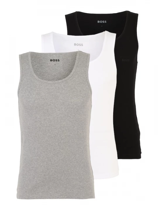 Foto van product BOSS Onderhemd grijs / zwart / wit
