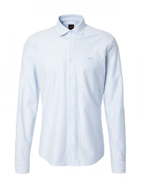Foto van product BOSS Overhemd 'Mysoft_2' pastelblauw / wit