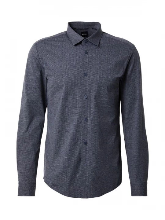 Foto van product BOSS Overhemd 'P-Roan' blauw / nachtblauw / antraciet