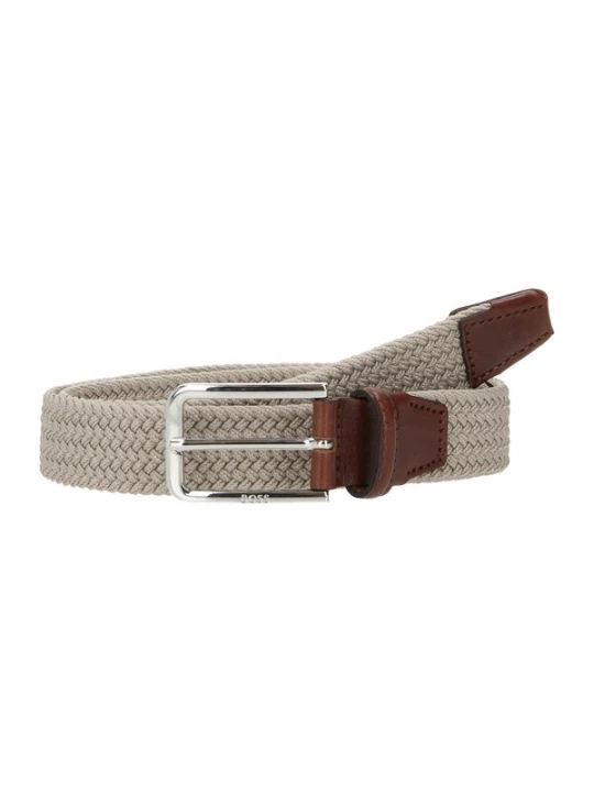 Foto van product BOSS Riem 'Clorio' beige / bruin / zilver