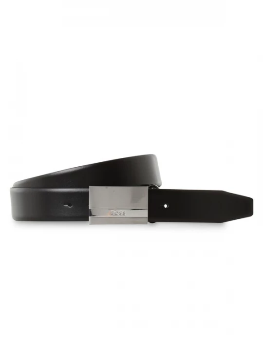 Foto van product BOSS Riem zwart / zilver