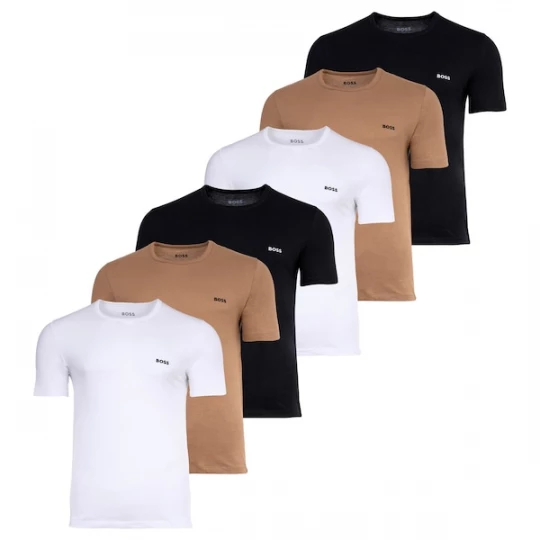 Foto van product BOSS Shirt beige / zwart / wit