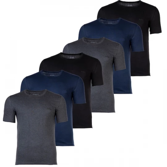 Foto van product BOSS Shirt blauw / grijs / zwart