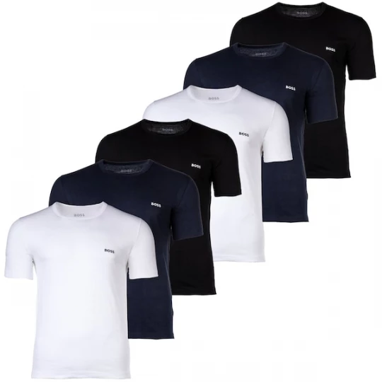 Foto van product BOSS Shirt blauw / zwart / wit