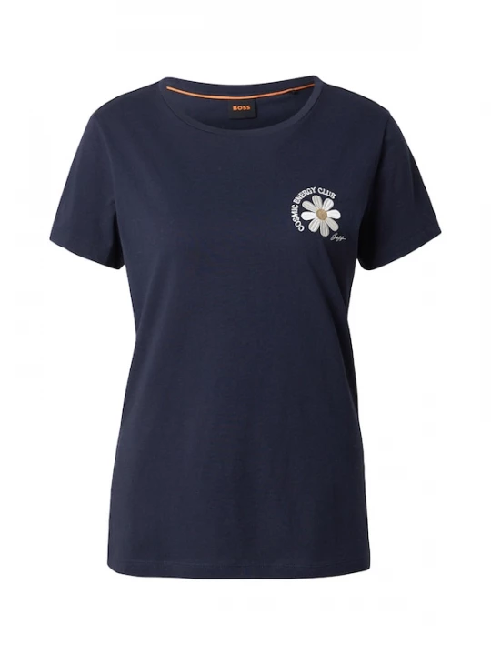 Foto van product BOSS Shirt 'C_Elove_5' navy / lichtgeel / wit